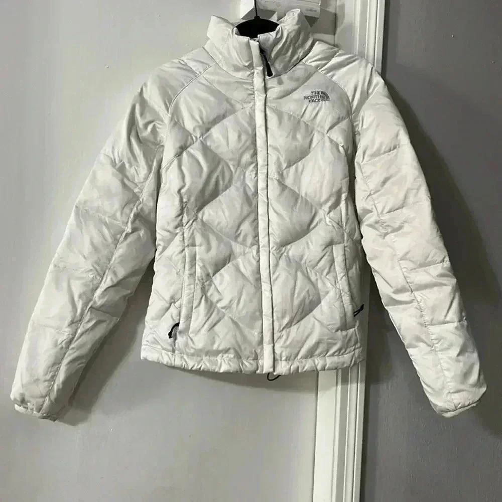 The North Face Puffer Jacket Goose Down Filled Quilted Full Zip